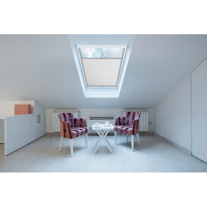 Plisa dachowa Z nadrukiem Biała 2001