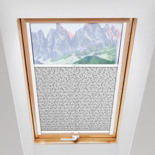 Plisa dachowa Z nadrukiem Szara 1002