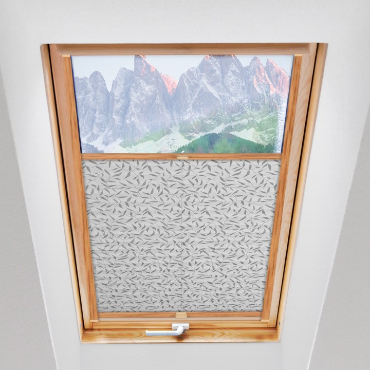 Plisa dachowa Z nadrukiem Szara 1002