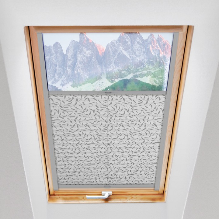 Plisa dachowa Z nadrukiem Szara 1002