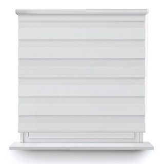 Roleta wolnowisząca Dzień Noc Zaciemniająca Margaret Biała Mrg 1