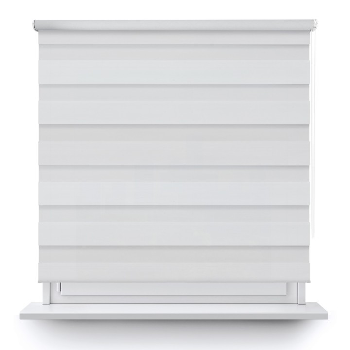 Roleta wolnowisząca Dzień Noc Zaciemniająca Margaret Biała Mrg 1