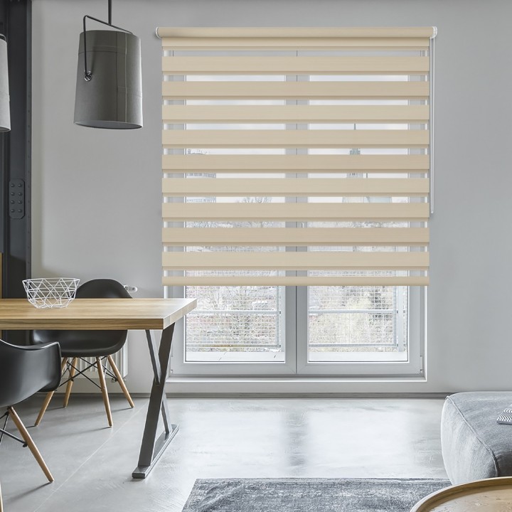 Roleta wolnowisząca Dzień Noc Zaciemniająca Margaret Beżowa Mrg 2