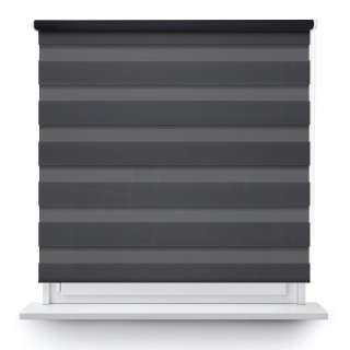 Roleta wolnowisząca Dzień Noc Zaciemniająca Margaret Ciemnoszara Mrg 6