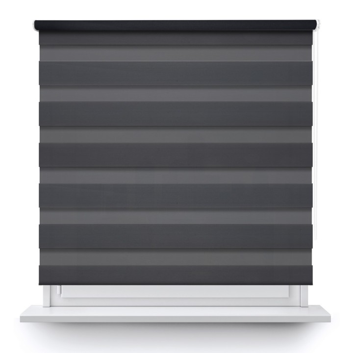 Roleta wolnowisząca Dzień Noc Zaciemniająca Margaret Ciemnoszara Mrg 6