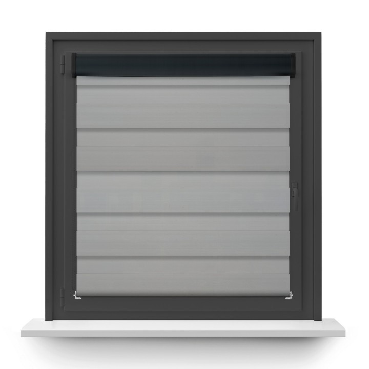 Roleta w kasecie aluminium Dzień Noc Zaciemniająca Margaret Jasnoszara Mrg 7