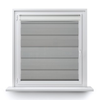 Roleta w kasecie aluminium Dzień Noc Zaciemniająca Margaret Jasnoszara Mrg 7