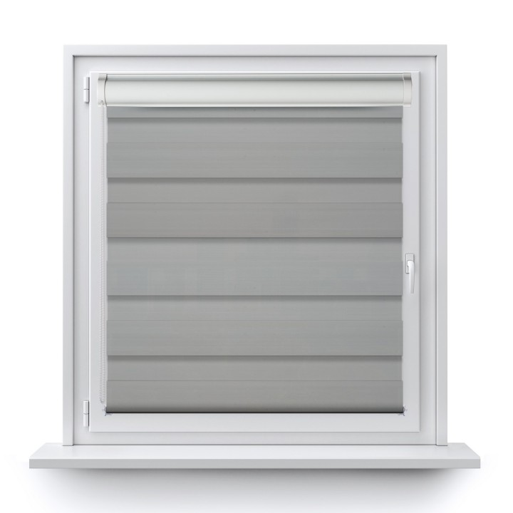 Roleta w kasecie aluminium Dzień Noc Zaciemniająca Margaret Jasnoszara Mrg 7