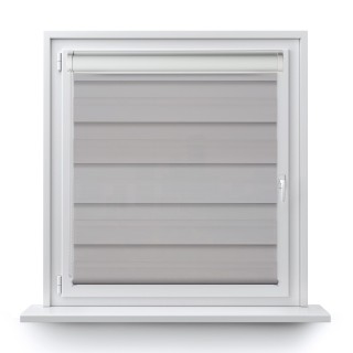 Roleta w kasecie aluminium Dzień Noc Zaciemniająca Margaret Szara Mrg 4