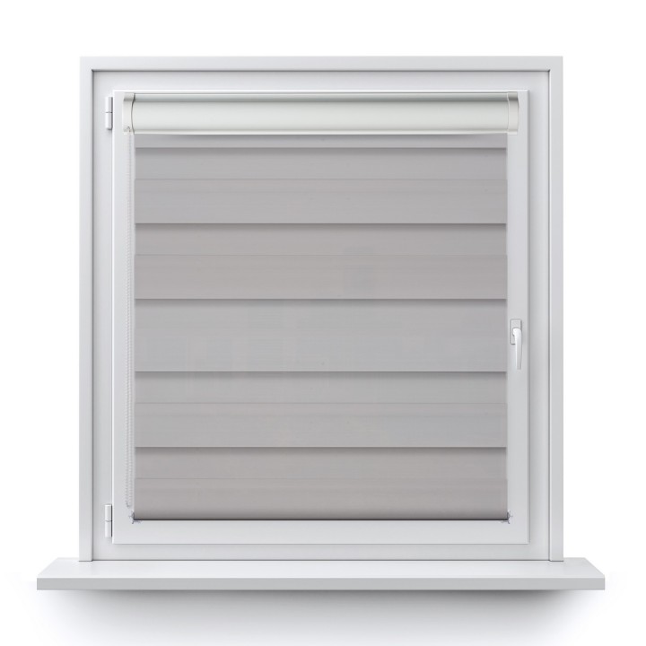 Roleta w kasecie aluminium Dzień Noc Zaciemniająca Margaret Szara Mrg 4