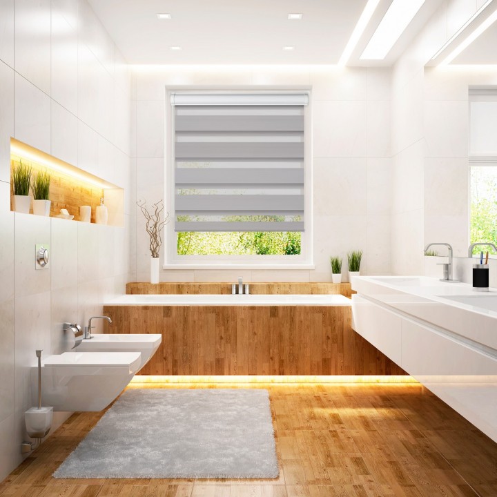 Roleta w kasecie PCV Dzień Noc Zaciemniająca Margaret bez prowadnic Szara Mrg 4