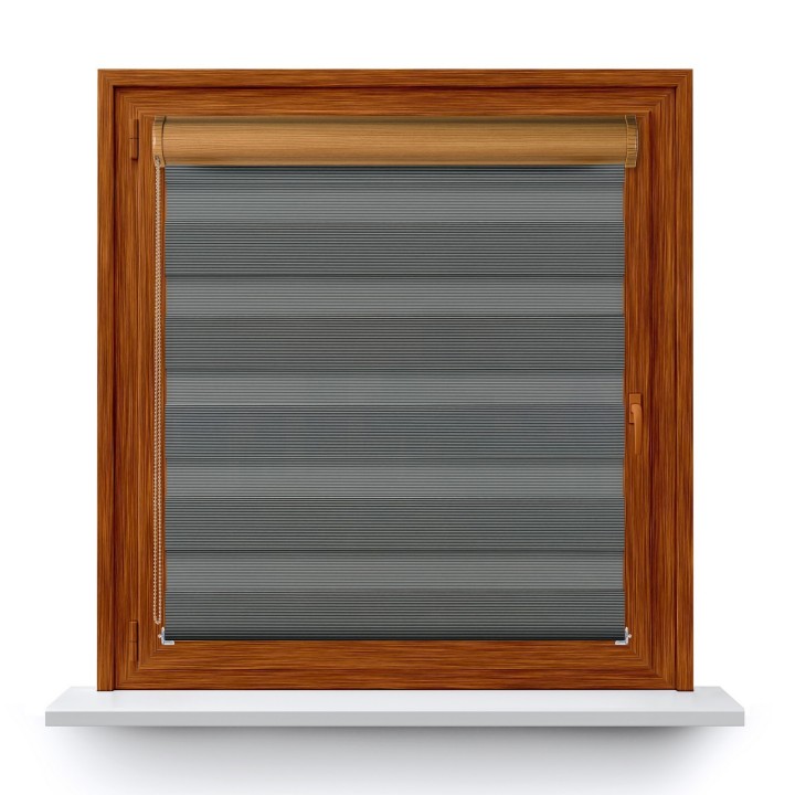 Roleta w kasecie PCV Dzień Noc Przyciemniająca Bahama XXIII bez prowadnic Czarna Bh2309