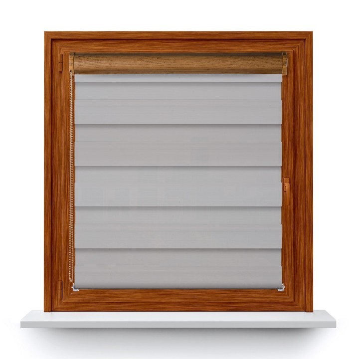 Roleta w kasecie PCV Dzień Noc Zaciemniająca Margaret bez prowadnic Szara Mrg 4