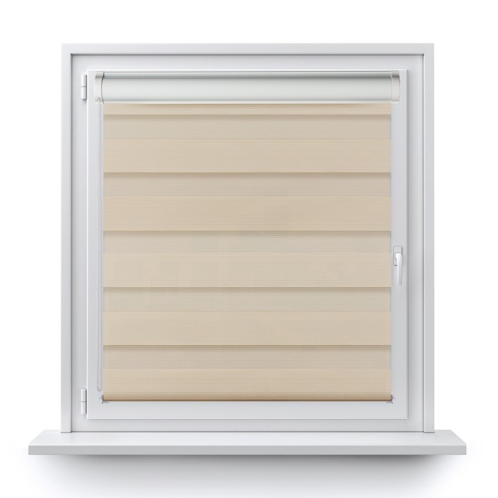 Roleta w kasecie PCV Dzień Noc Przyciemniająca Bahama XXIII bez prowadnic Beżowa Bh2303