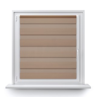 Roleta Mini Dzień Noc Zaciemniająca Margaret Beżowa Mrg-03