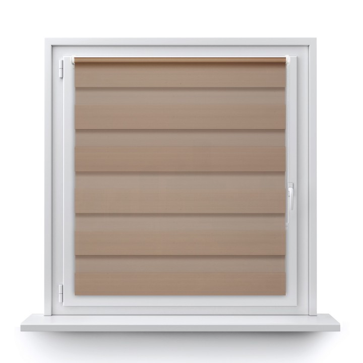 Roleta Mini Dzień Noc Zaciemniająca Margaret Beżowa Mrg-03