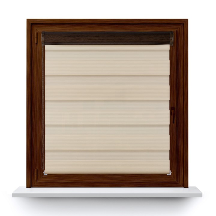 Roleta w kasecie PCV Dzień Noc Przyciemniająca Bahama XXIII bez prowadnic Beżowa Bh2303