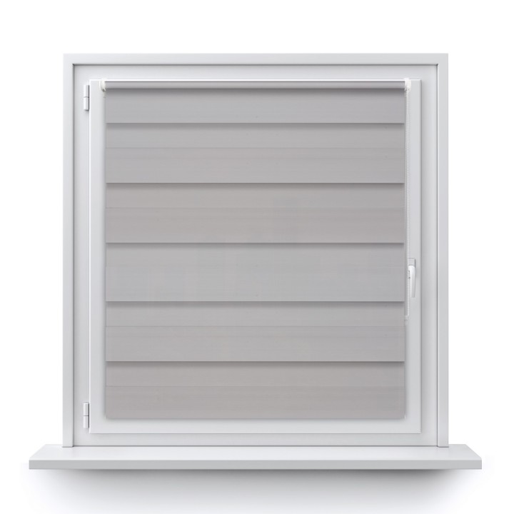 Roleta Mini Dzień Noc Zaciemniająca Margaret Szara Mrg-04