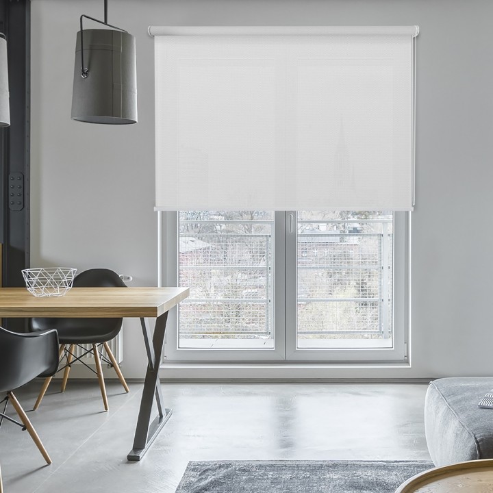 Roleta wolnowisząca Gładka Przyciemniająca Royal Biała 808