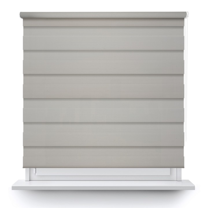 Roleta wolnowisząca Dzień Noc Przyciemniająca Chic Szara 6010