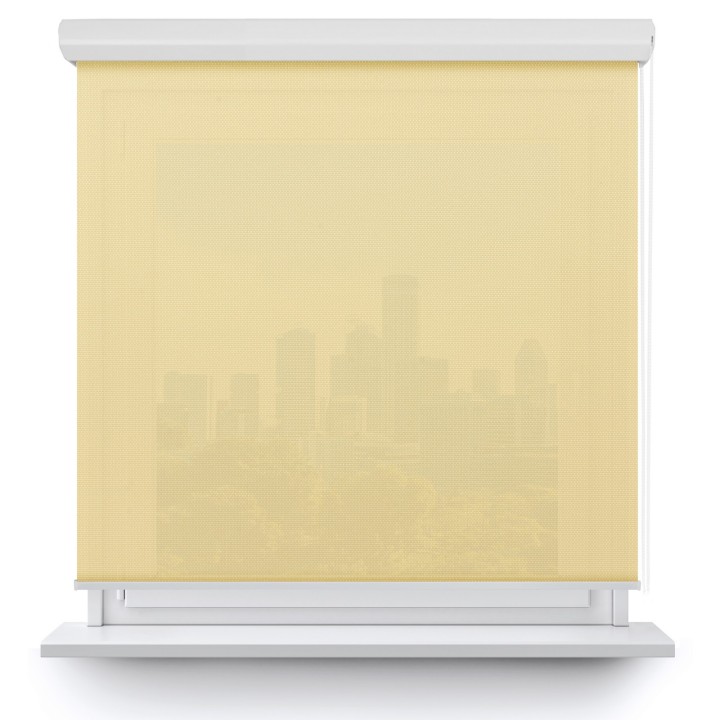 Roleta w kasecie aluminium Gładka Przyciemniająca Royal Kremowa 800