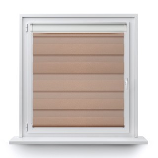 Roleta w kasecie PCV Dzień Noc Przyciemniająca Glossy Elegance bez prowadnic Miedziana 15398