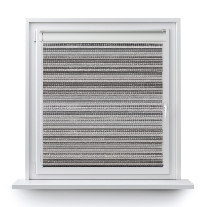 Roleta w kasecie PCV Dzień Noc Przyciemniająca Essential z prowadnicą Czarna 1707