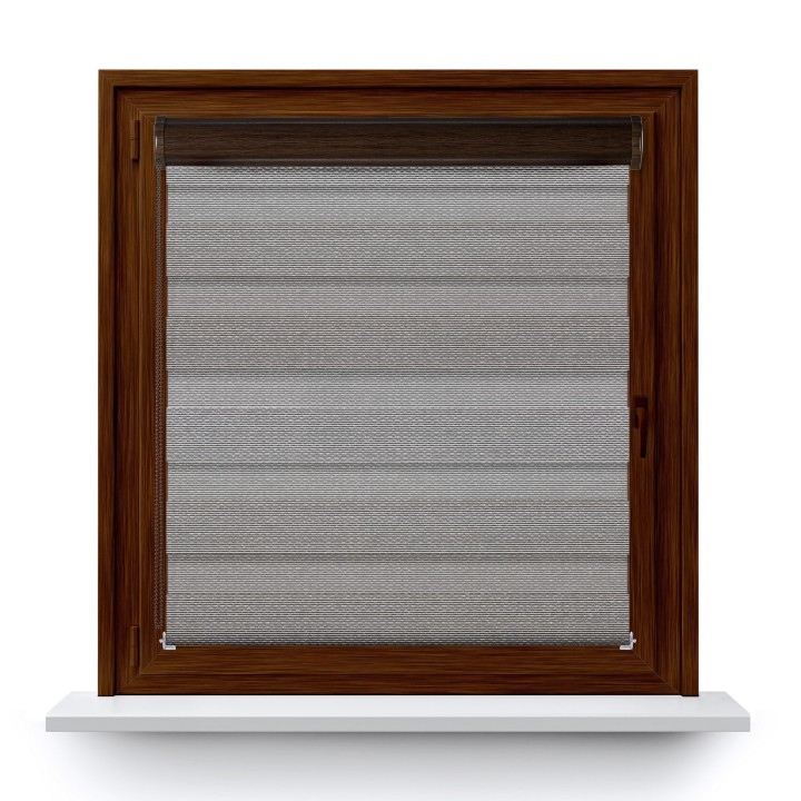 Roleta w kasecie PCV Dzień Noc Przyciemniająca Essential z prowadnicą Czarna 1707