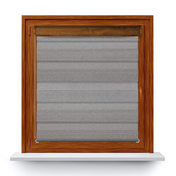 Roleta w kasecie PCV Dzień Noc Przyciemniająca Essential z prowadnicą Czarna 1707