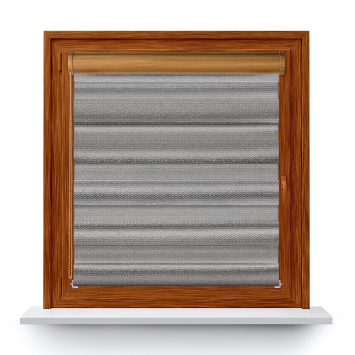 Roleta w kasecie PCV Dzień Noc Przyciemniająca Essential z prowadnicą Czarna 1707