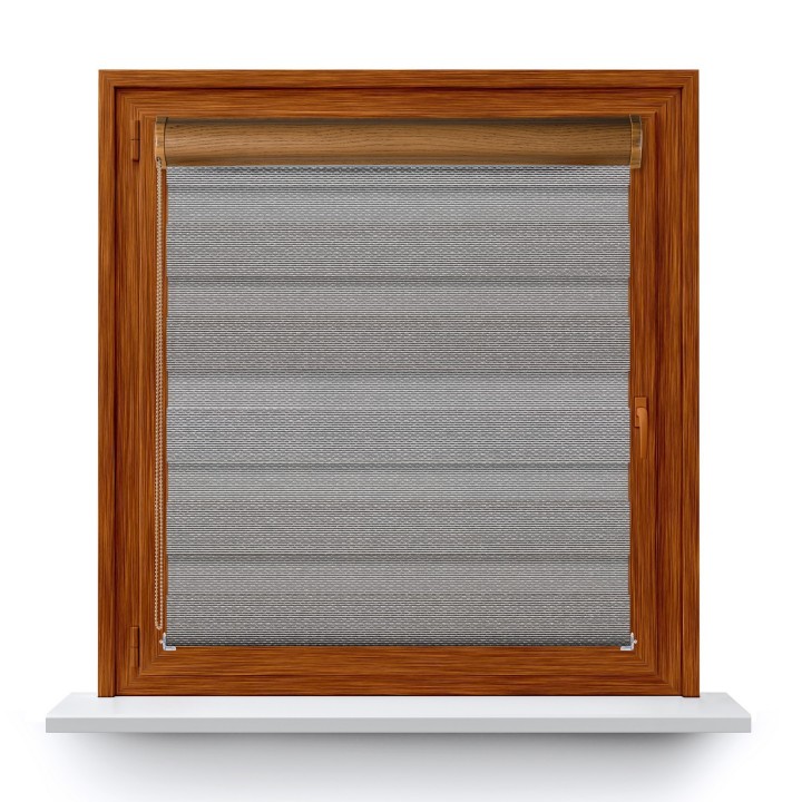 Roleta w kasecie PCV Dzień Noc Przyciemniająca Essential z prowadnicą Czarna 1707