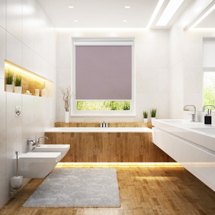 Roleta w kasecie PCV Gładka Przyciemniająca Gładka bez prowadnic Różowa 532