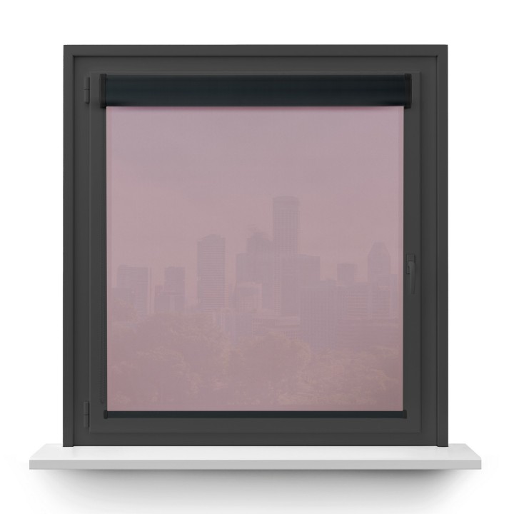 Roleta w kasecie PCV Gładka Przyciemniająca Gładka bez prowadnic Różowa 532