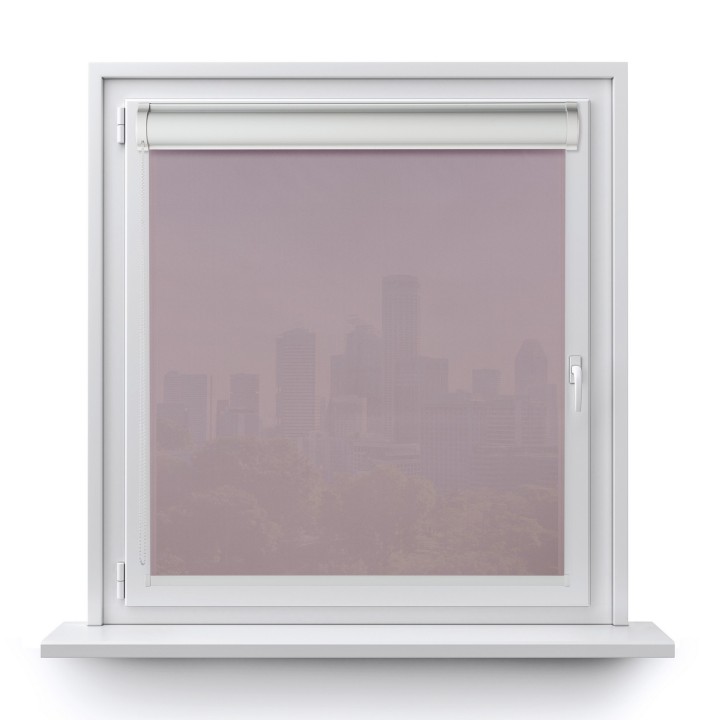 Roleta w kasecie PCV Gładka Przyciemniająca Gładka bez prowadnic Różowa 532