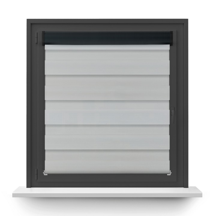 Roleta w kasecie PCV Dzień Noc Przyciemniająca Bahama XXIII bez prowadnic Szara Bh2308