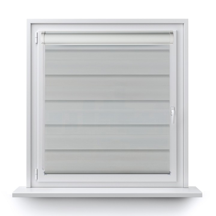 Roleta w kasecie PCV Dzień Noc Przyciemniająca Bahama XXIII bez prowadnic Szara Bh2308