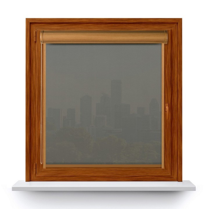 Roleta w kasecie PCV Gładka Przyciemniająca Gładka bez prowadnic Szara 527