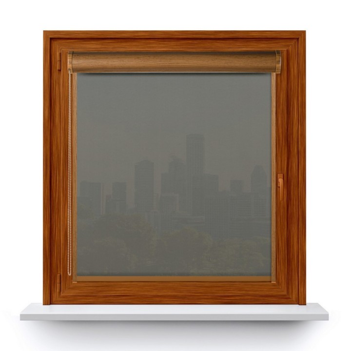 Roleta w kasecie PCV Gładka Przyciemniająca Gładka bez prowadnic Szara 527