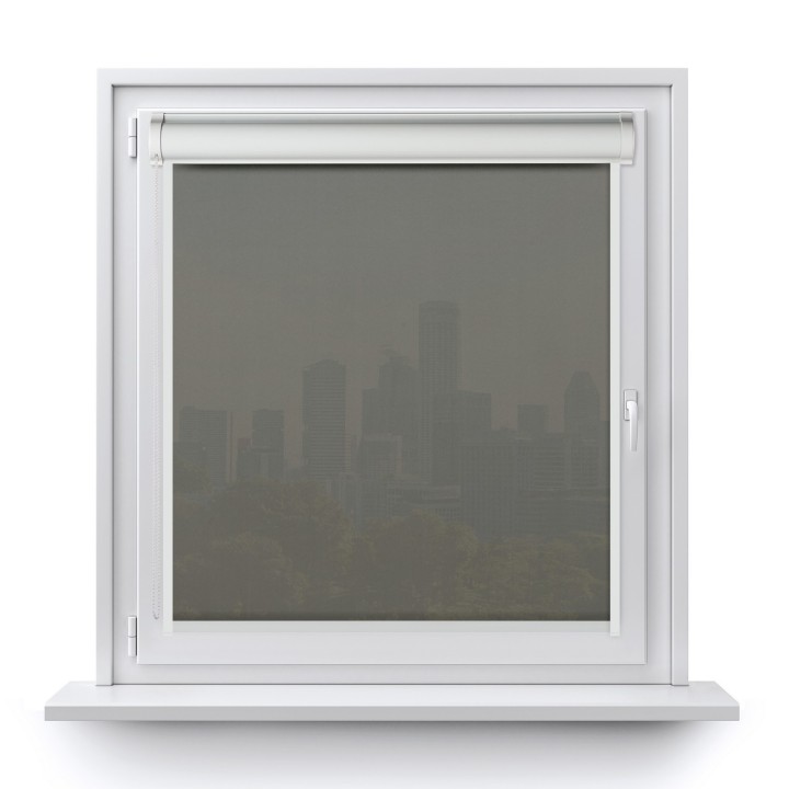 Roleta w kasecie PCV Gładka Przyciemniająca Gładka bez prowadnic Szara 527