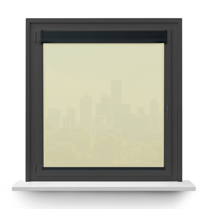 Roleta w kasecie PCV Gładka Przyciemniająca Gładka bez prowadnic Kremowa 531