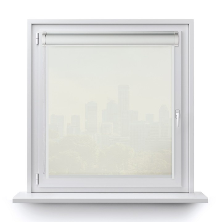 Roleta w kasecie PCV Gładka Przyciemniająca Gładka z prowadnicą Ecru 2079