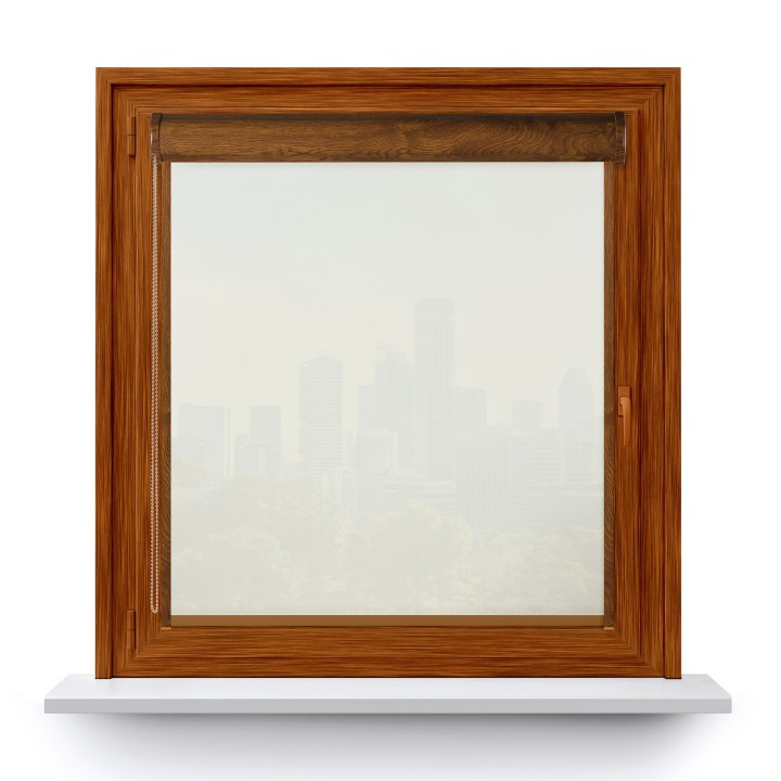 Roleta w kasecie PCV Gładka Przyciemniająca Gładka z prowadnicą Ecru 2079