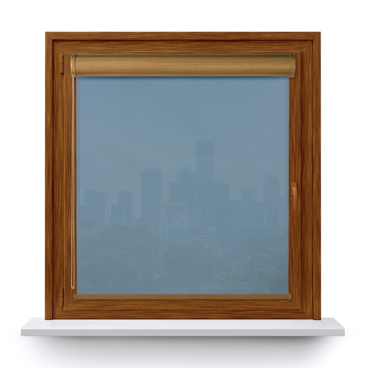 Roleta w kasecie PCV Gładka Przyciemniająca Gładka z prowadnicą Niebieska 510