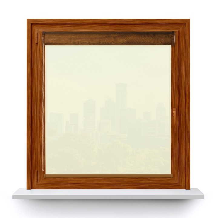 Roleta w kasecie PCV Gładka Przyciemniająca Gładka bez prowadnic Ecru Gl02