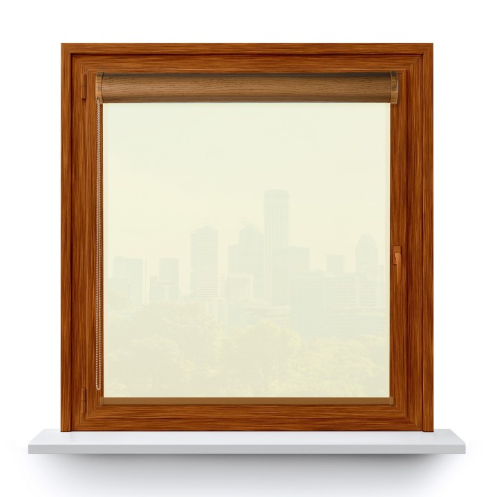 Roleta w kasecie PCV Gładka Przyciemniająca Gładka bez prowadnic Ecru Gl02