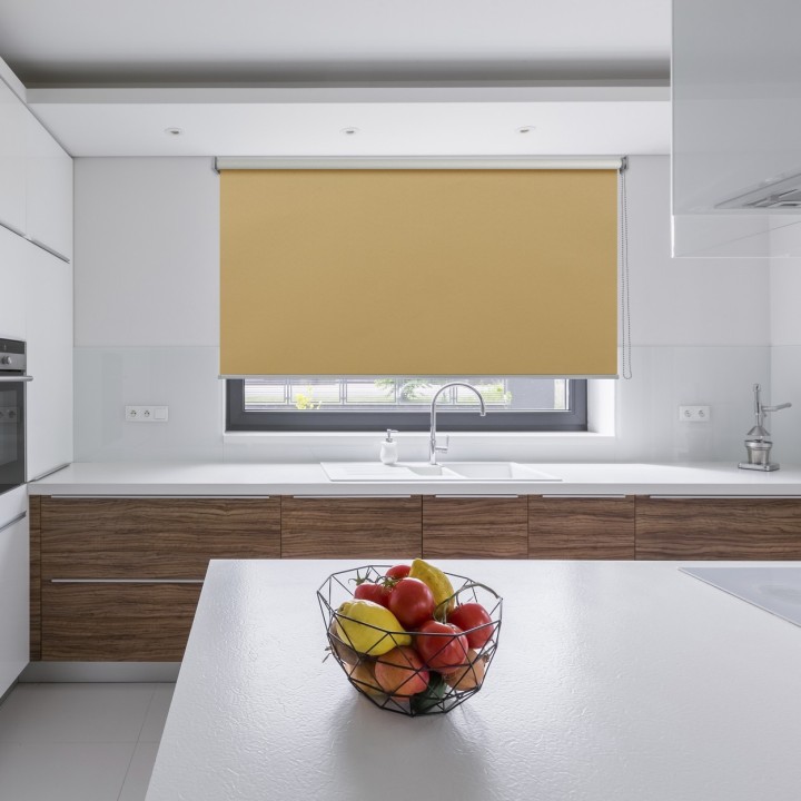 Roleta wolnowisząca Gładka Zaciemniająca Termo Zaciemniająca Beżowa 53