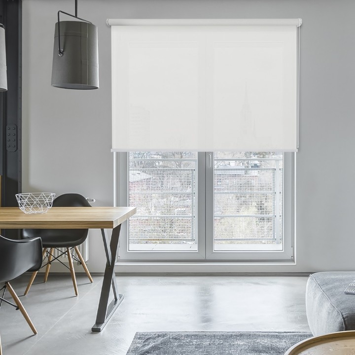 Roleta wolnowisząca Dzień Noc Przyciemniająca Fala Biała Gl01