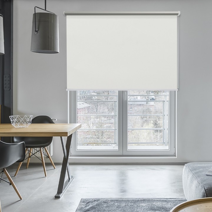 Roleta wolnowisząca Gładka Zaciemniająca Termo Zaciemniająca Biała 51