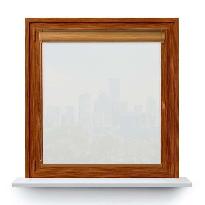 Roleta w kasecie PCV Gładka Przyciemniająca Gładka z prowadnicą Biała Gl01