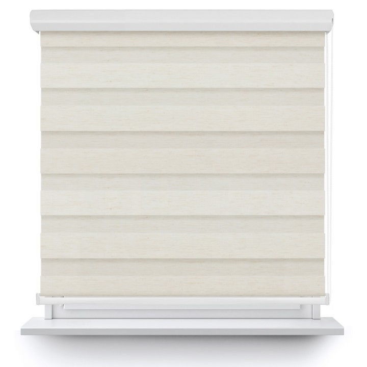 Roleta w kasecie aluminium Dzień Noc Przyciemniająca Classic Słomkowa 8